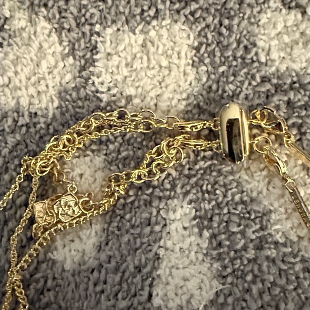 Kendra Scott Multi-Strand Gold Pendant Necklace - Picture 4 of 4